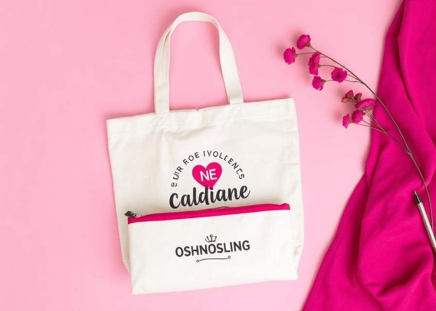 Bolsa tote y estuche personalizados